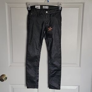 NWT Girls, black Jordache skinny jeans, size 7.